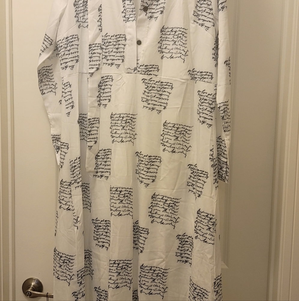 shoe length summer dress with belt